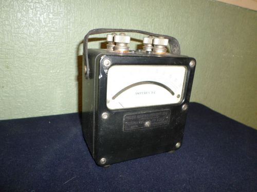 Vintage Weston Electrical Amperes Test Meter No.430  NICE