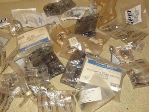 ^^ CONNECTOR LOT # 1 (39 PIECES)- AMPHENOL- TIMES- PASTERNACK RF MICROWAVE- NEW