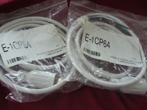 2 pack - econolight 6 foot cord and twist lock plug 208/240v -e-1cp64 for sale