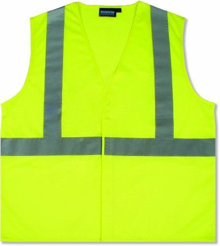 ERB 61428 S362 Class 2 Economy Mesh Safety Vest  Lime  2X-Large