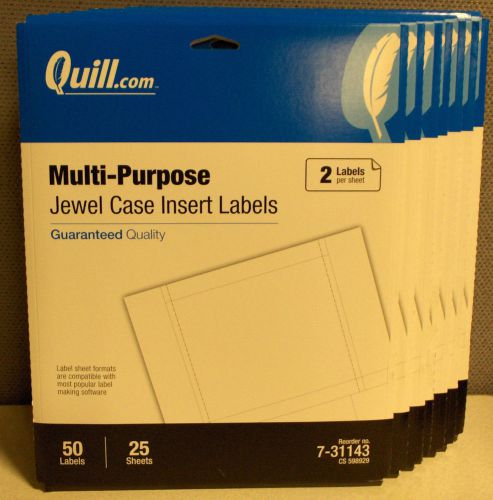 350 Quill Brand Jewel Case Insert Labels (175 Sheets)(7-31143X7)