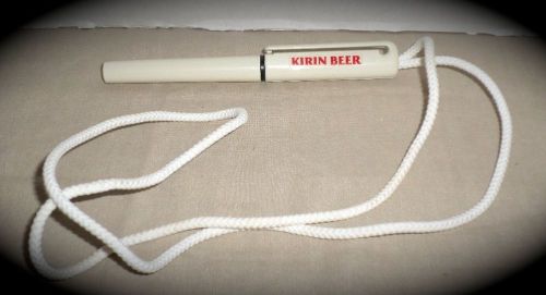 Collector Vintage Kirin Beer Model NOPR 500 Capped Re-fillable Lanyard Ink Pen 