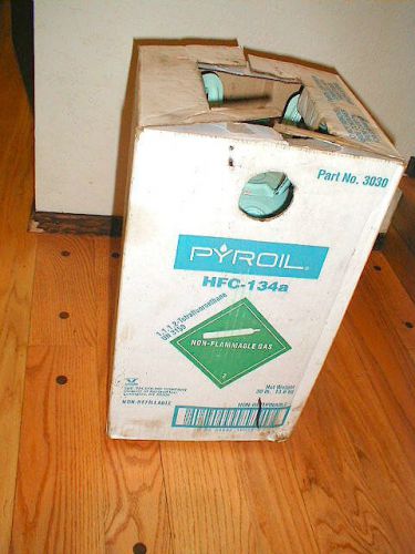 Pyroil 134a refrigerant - 14 lbs 8 oz of gas in open partial 30 lb tank for auto for sale
