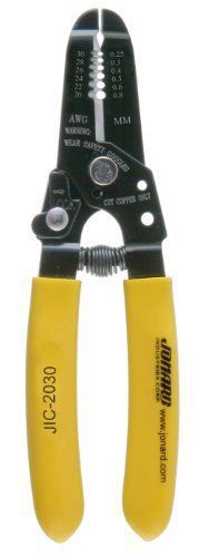 Jonard JIC-2030 20-30 AWG Wire Stripper and Cutter black oxide finish  6-3/4&#034; Le