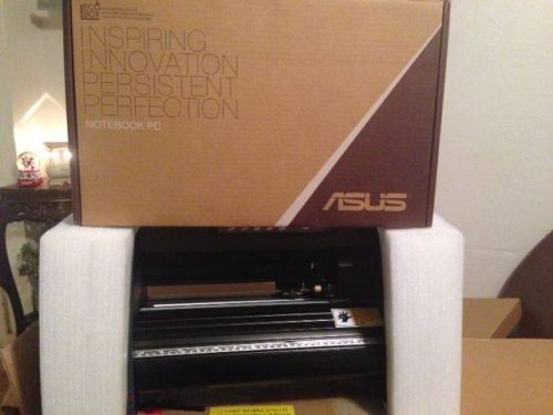 New 14”  vinyl cutter &amp;  asus laptop  15.6”  software 139,000 images 4 cutting for sale