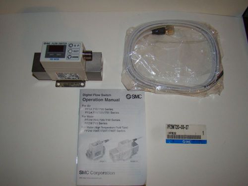 NEW SMC Digital flow switch PF2W720-03-27 good in condition for industry use
