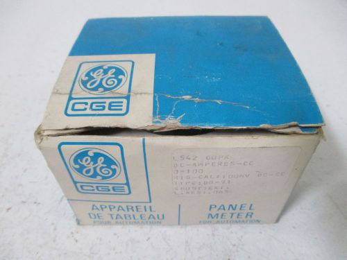 GENENAL ELECTRIC L542 GBPK PANEL METER 0-100 *NEW IN A BOX*