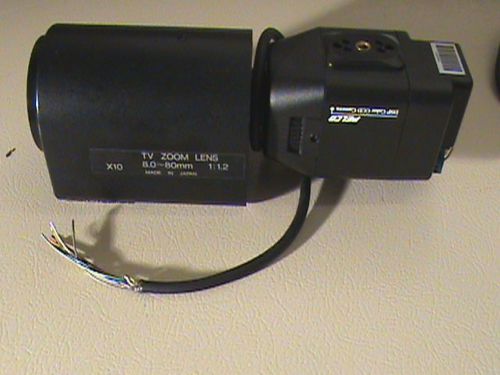 PELCO TV ZOOM LENS X-10   8-80mm 1:1.2-Lens with Pelco camera