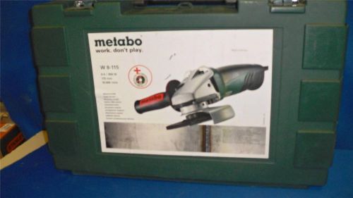 New metabo w8-115 4-1/2-inch angle grinder corded in case for sale