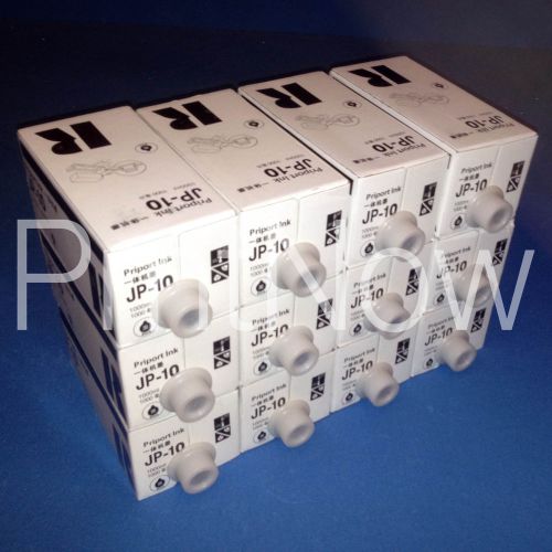 12 Ricoh Compatible JP10 Ink Gestetner CPI5 HQ7000 Manufactured within 60 Days!