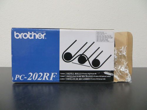 Genuine Brother PC202RF PC-202RF Black Fax Printer Ribbon Refill Roll - 1 Roll