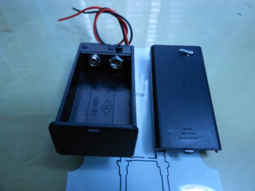 9 VOLT BATTERY CASE COMES WITH SWITCH / COVER / CONNECTING WIRES