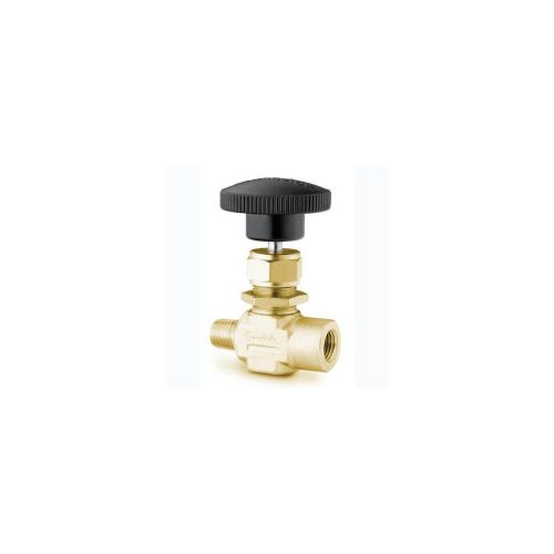 Brass needle valve 1/4 male mip x 1/4 female new free shipping made in usa for sale