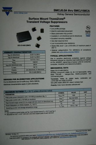 Kit/Set TVS diode SMD 1500W  26values x 3 pcs General Semiconductors