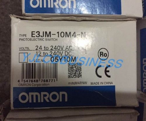 New E3JM-10M4-N Omron photoelectric sensor 90 days warranty
