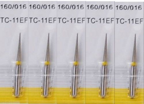 CA  10PCS  Dental Diamond Burs Flat-end Tapered FG 1.6mm for Handpiece TC-11EF