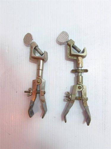 Fisher Castaloy Adjustable Glass Rod Stand Clamp Holder Lot of 2- Free Shipping!