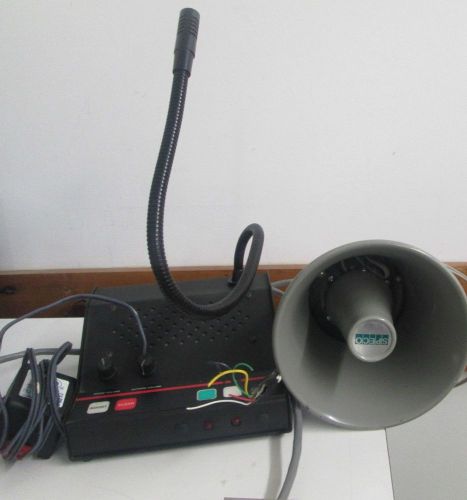 Ho-1 desktop intercom-goose neck mic-transformer-speco spc-10 horn speaker for sale