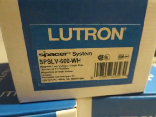 SPSLV-600-WH LUTRON SPACER SYSTEM LOW VOLTAGE MULTI-LOCATION DIMMER FREE SHIP
