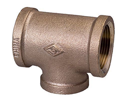 Everflow supplies brrt1008-nl 1 x 3/4 x 3/4-inch brass reducing tee  lead free for sale