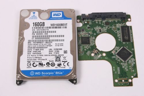 Wd wd1600bevt-80a23t0 160gb 2,5 sata hard drive / pcb (circuit board) only for d for sale