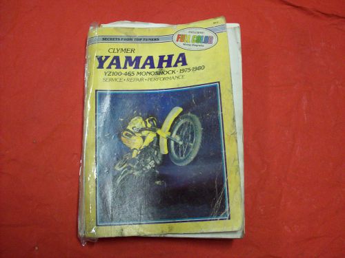 VINTAGE 75-80 YAMAHA YZ YZ100-465 CLYMER MONOSHOCK SERVICE REPAIR MANUAL M413