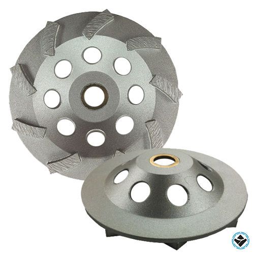 5&#034; Turbo Concrete Grinding Cup Wheel 9 Segs Non-Threaded (BUY 5 GET 1 FREE)