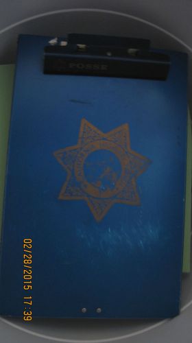 California Highway Patrol Posse Box Cite/Log Book Caddy Clipboard 1990&#039;s