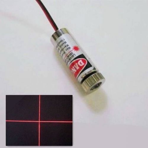 650nm red laser cross module diode laser 135mm focusable lens 5mw 3v~6v new for sale