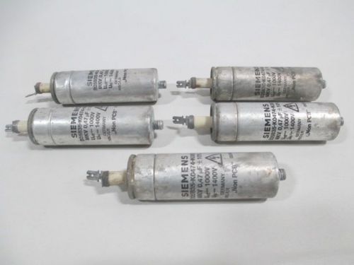 Lot 5 siemens b25835-k0474-k007 capacitor 0.47uf mfd 1000v ueff 1400v un d218492 for sale