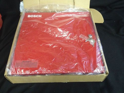 Bosch -- d8109 -- red fire control panel enclosure box with lock / key for sale