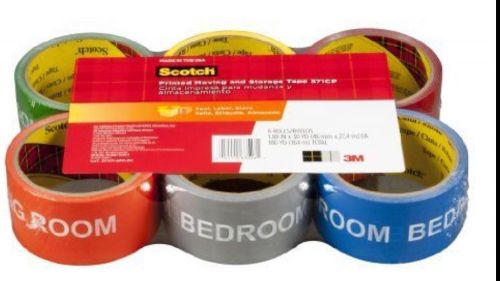 NEW Scotch Moving and Storage Tape 371CP  1.88 in x 30 yd (Pack of 6)