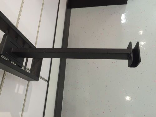 12 - 12&#034; Grid Hangrail Brackets for RectangularTubing - Black