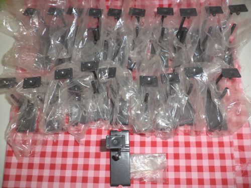 @-@ 20 lot 2 inch grid wall scanner hooks retail display 1 inch scan plate black for sale