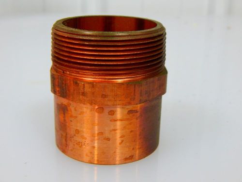 2&#034; copper MPT to slip 2 inch C x MNPT copper pressure fitting
