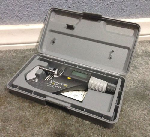 Nice!! brown &amp; sharpe 0 to 1.2&#034; micromaster outside digital lcd micrometer for sale