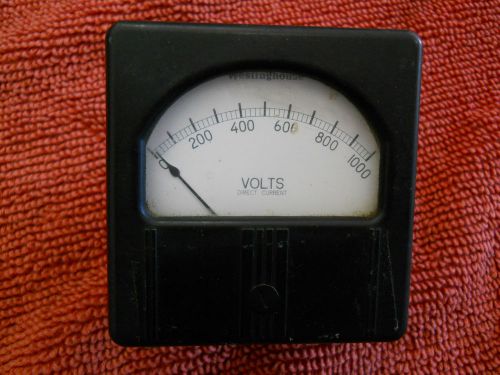 Vintage Electrical Westinghouse DC Volts Volt Meter Original Made in USA Antique