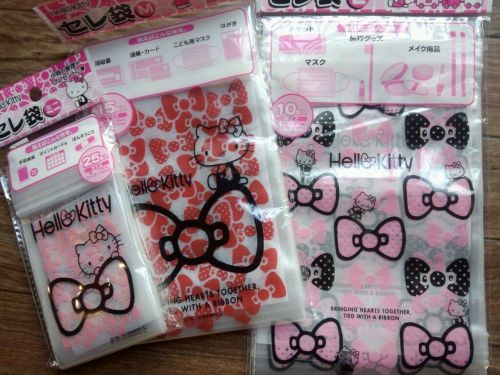 Hello Kitty Multipurpose Ziplock Bag Set Japan 50pcs NEW kawaii