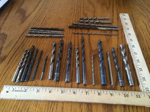 Machinist tool lot 25 drill bits hss lot #4 for sale