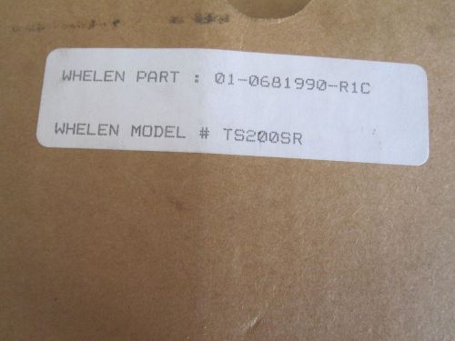 Whelen TS200SR Twin Side Beam Strobe 01-0681990-R1C TS200