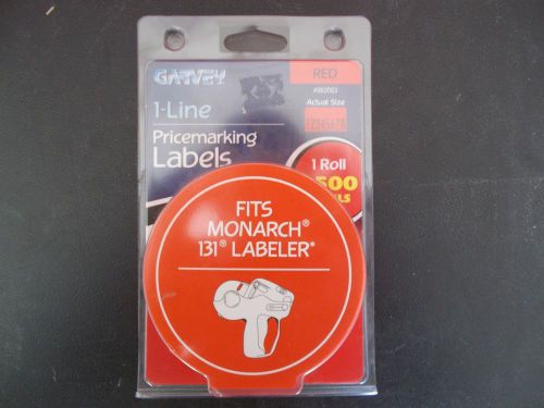 New Garvey 1 Line Price marking Labels red 2500 Labels fits Monarch 1131