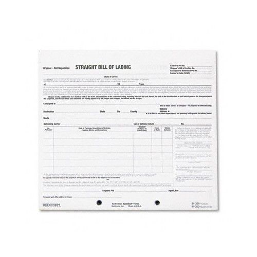 Rediform office products bill of lading short form, 250 form sets/pack for sale