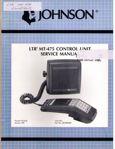 Johnson Service Manual LTR MT-475 CONTROL UNIT