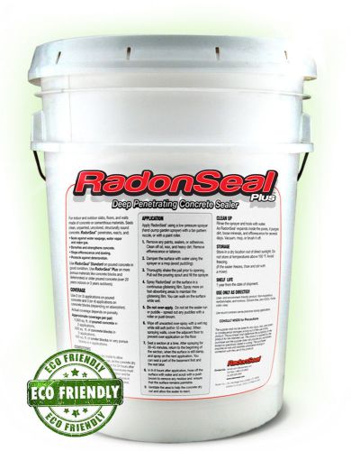 Radonseal plus penetrating concrete sealer (5-gal) - basement concrete sealer for sale