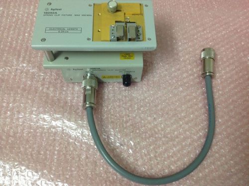 Agilent 43961A RF Impedance test Adapter with 16092A Spring Clip Fixture