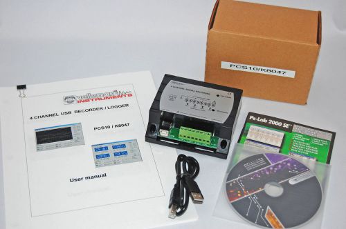4-channel usb datalogger/recorder, velleman pcs10 with software for sale