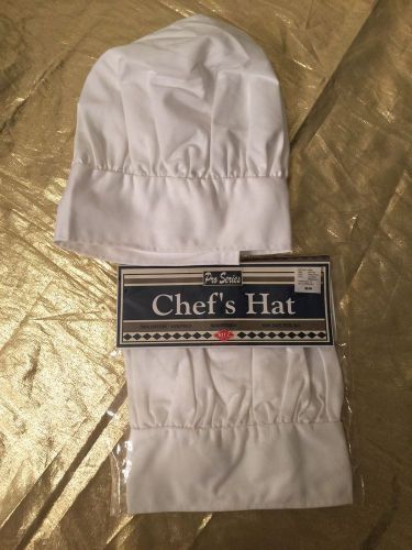 Lot of 2 New  Ritz Chef&#039;s Hat Pro Series Adjustable Cotton Blend White