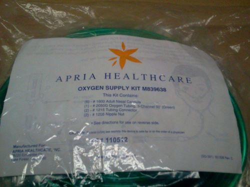 Salter labs huge oxygen supply kit 6 adult nasal cannula 50&#039; o2 tubing &amp; more for sale