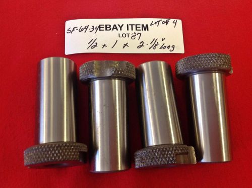 Acme sf-64-34 slip-fixed renewable drill bushings 1/2 x 1 x 2-1/8&#034; lot of 4 usa for sale