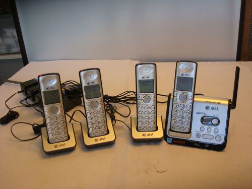 Lot of 4 AT&amp;T Dect 6.0 Cordless Phones Expandable to 12